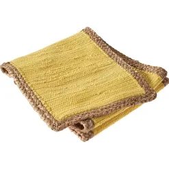 Kirklands Home Braided Jute Table Runner Yellow