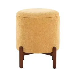 Clearance Kirklands Home Daniella Storage Ottoman Yellow