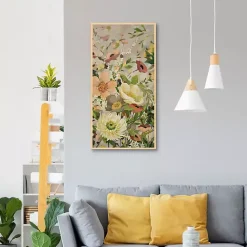 Kirklands Home Flowers Framed Canvas Art Print Yellow