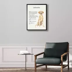 Hot Kirklands Home Yellow Labrador Facts Framed Wall Plaque