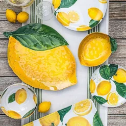 Discount Kirklands Home Lemon Melamine Serving Tray Yellow