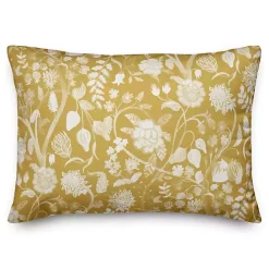Sale Kirklands Home Yellow Marigold Outdoor Lumbar Pillow