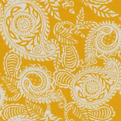 Discount Kirklands Home Yellow Paisley Outdoor Settee Cushion