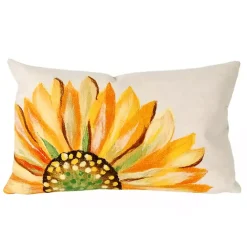 Kirklands Home Yellow Sunflower Indoor/Outdoor Accent Pillow