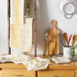 Online Kirklands Home Yellow Woven Assorted Dishtowels, Set of 5