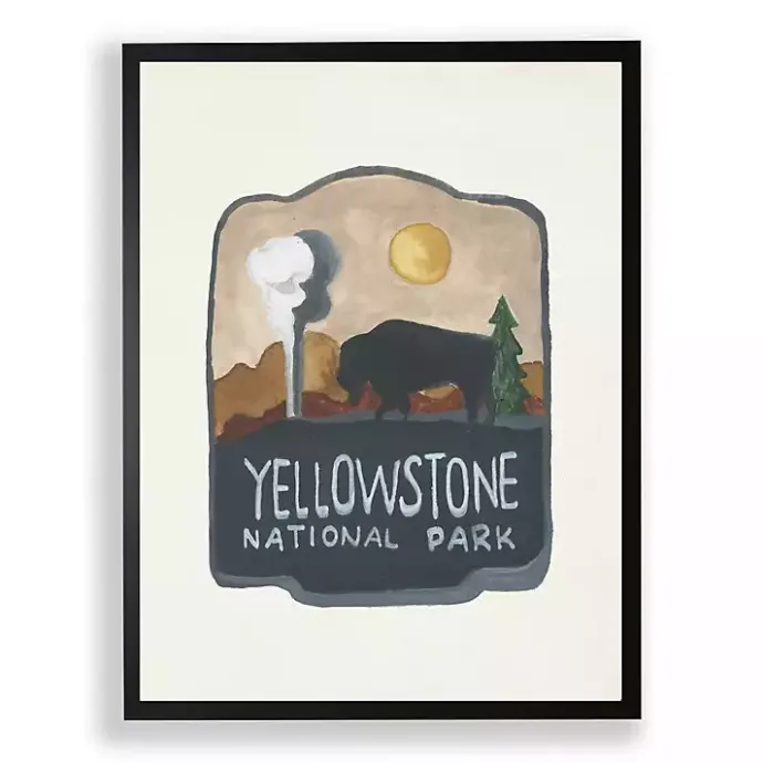 Best Kirklands Home Yellowstone National Park Framed Art Print