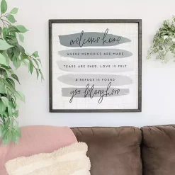 Discount Kirklands Home You Belong Here Wall Plaque Gray
