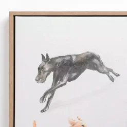 Hot Kirklands Home Zoomie Dogs Framed Canvas Art Print
